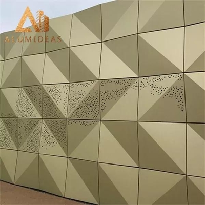China Aluminum 3D perforation facade panels supplier