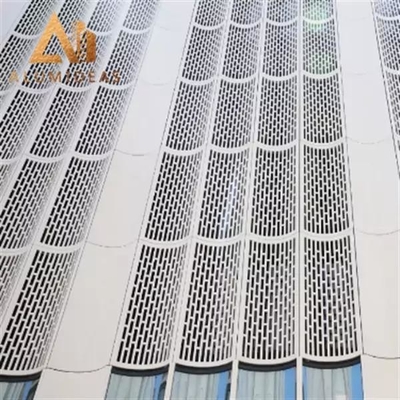 China Perforated corrugated aluminum panels supplier