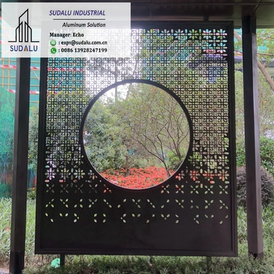 China SUDALU Aluminum Laser Cutting Panel for Plaza Garden Decoration with Akzo Powder supplier