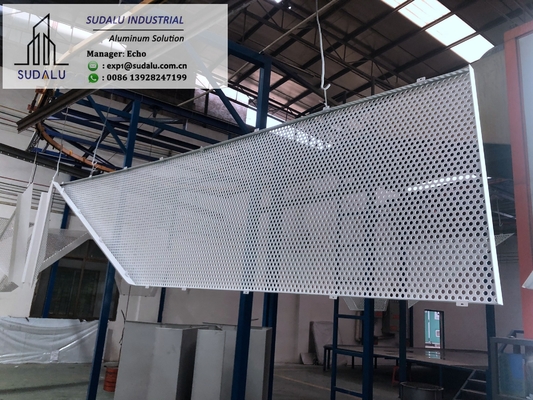 China SUDALU Aluminum CNC Curvel Panel for Wall Cladding Decoration Perforated Panel with Shaped Size supplier