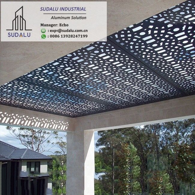 SUDALU Foshan Building Suppliers Outdoor Aluminum Laser Cut Panels Perforated Decoration Panel