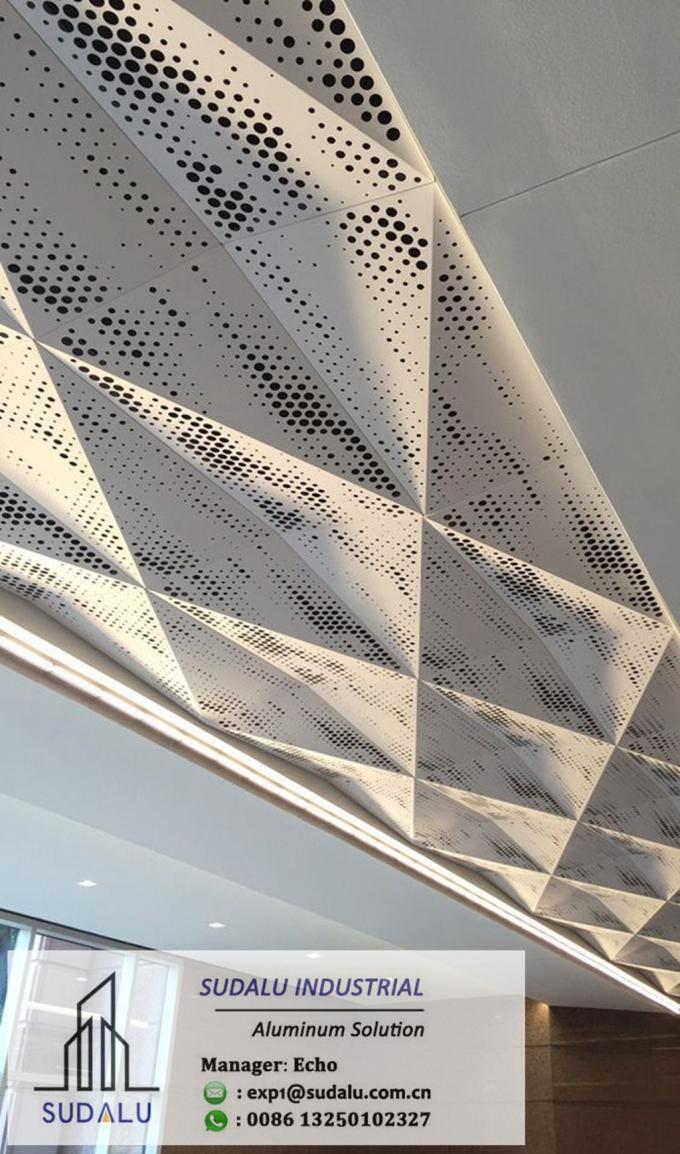 OEM Desinged Perforated Aluminum Ceiling Panels Aluminum Ceiling Tiles