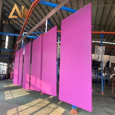China Aluminum PDVF Colorful  Metal Wall Cladding Installation supplier