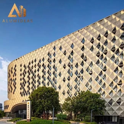 China Aluminum Perforated Decorative Solid Metal Cladding Panels supplier