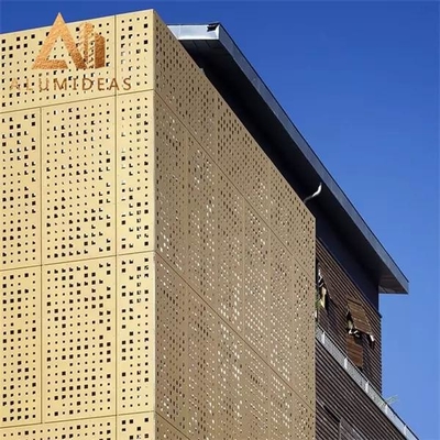 China Perforated aluminum facade cladding supplier