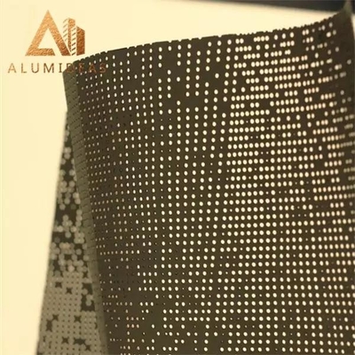 China Corrugated perforated aluminum cladding supplier