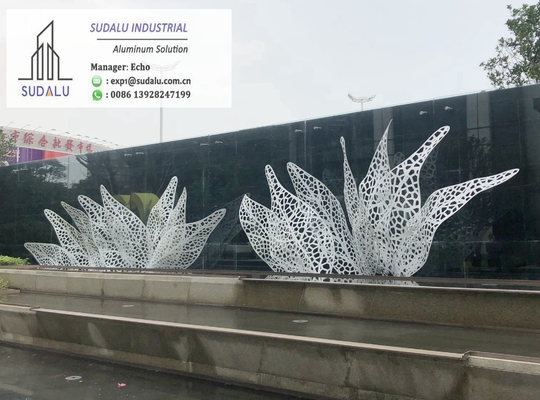 China SUDALU Aluminum Laser Curvel Artistic Panel for Plaza Garden Alumunum Decoration Panel High Quality supplier