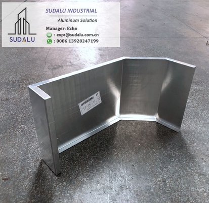 China SUDALU Aluminum Solid Panel Bending Shape Aluminum Panel for Air Conditioner Cover supplier