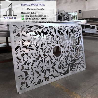 China SUDALU Aluminum Perforated Panel Building Decoration Customized Aluminum Laser Cutting Panel supplier