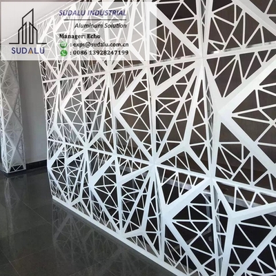 China SUDALU Architectural Laser Cutting Panels Outdoor 3D Aluminum Curtain Panel supplier