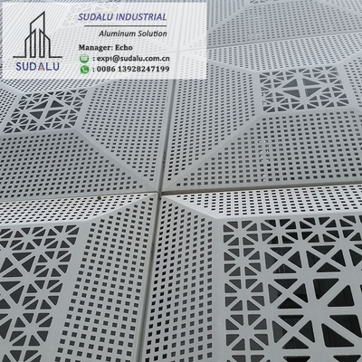 China SUDALU Foshan Manufacture Customized Exterior Cladding Wall Aluminum Laser Cutting Panel supplier