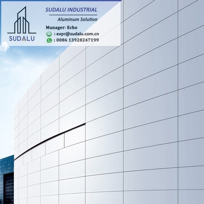 China SUDALU 2019 Customized Size Aluminum Facade Cladding Curtain Wall Solid Panels supplier