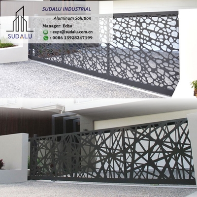 China SUDALU OEM Service Outdoor Carved Decorative Aluminum Perforated Panel from Foshan supplier