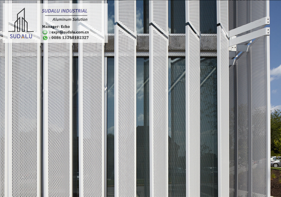 China SUDALU Foshan Aluminum Facade Cladding Panel for Outdoor Decoration Metal Perforated Panel supplier
