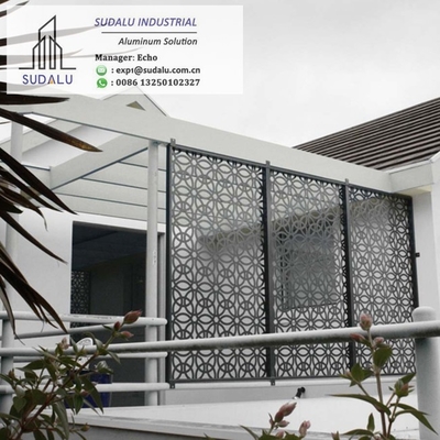 China SUDALU Foshan Metal Decorative Exterior Partition Wall Panel Perforated Aluminum Panel for Garden supplier