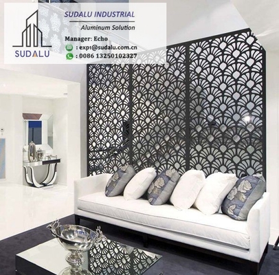 China SUDALU Customized  Aluminum Laser Cut Panel Interior Living Room Partition Decoration Metal Panel supplier