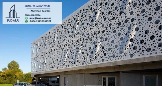 China SUDALU RAL Colors Laser Cutting Panels Outdoor Aluminum Facade Cladding Wall Panel supplier