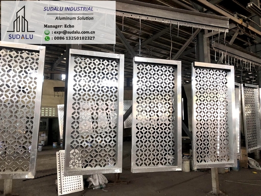 China SUDALU Cheaper Aluminum CNC punching Perforated Panel Cladding Facade Panel Foshan City Panel Factory supplier