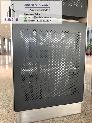 China SUDALU PVDF 15 years Warranty Panel Aluminum Interior Decoration Panel Metal Perforated Panel supplier