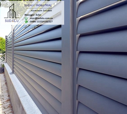 China Aluminum Airfoil Louvers Decorative Fence Aluminum Decor Fence Screen supplier
